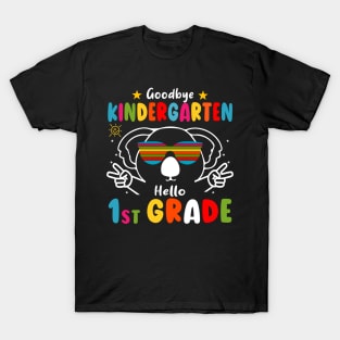 Goodbye kindergarten Graduation 2024 Hello 1st Grande koala T-Shirt